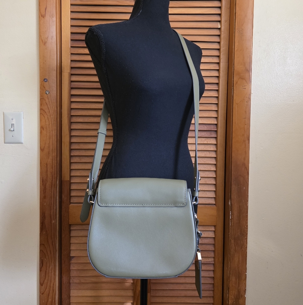 GC Marc Jacobs New York Mini Rider Olive Crossbody Bag - Picture 4 of 16